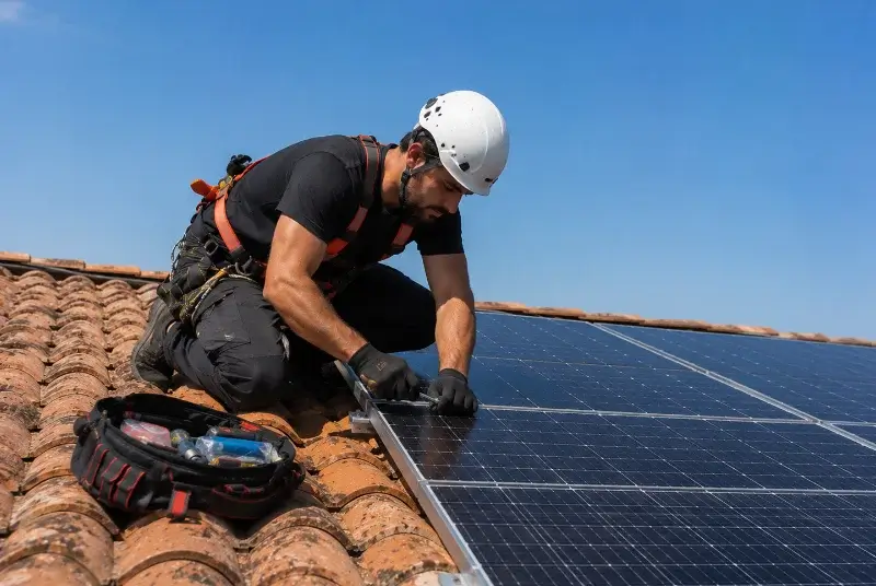 Maintenance et monitoring de panneaux solaires à Aubord