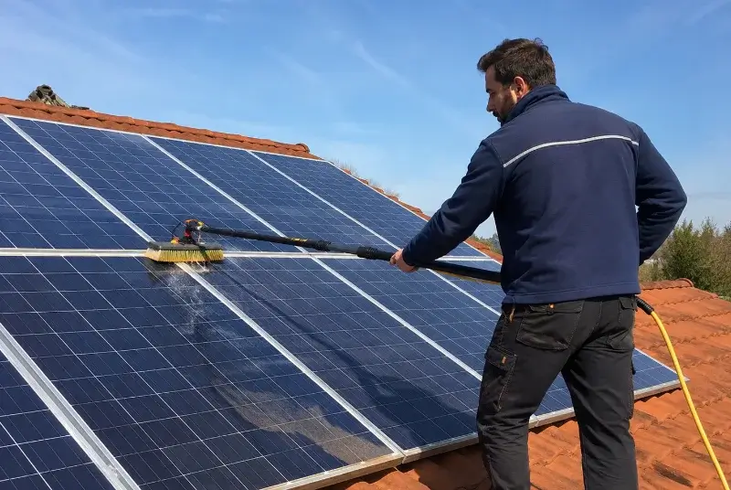 Nettoyage et entretien de panneaux solaires à Aubord
